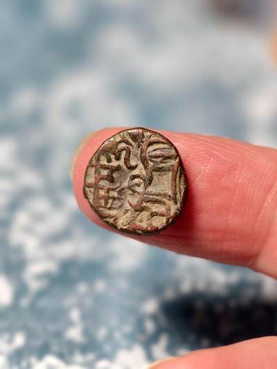 抚柳草堂-第二十一期章牌钱币  奖章勋章 满百包邮 放漏专场 - 公元800-1026沙希王朝打制铜币 极美品图案清晰深打 难得好状态