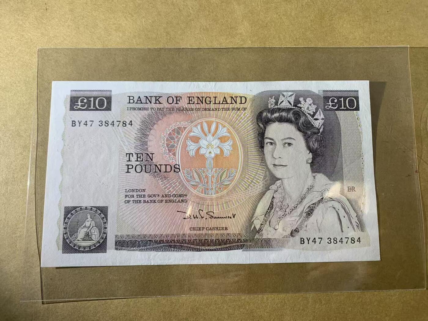 【礼羽收藏】🌏世界钱币拍卖第131期 英国D序列10镑 品相如图