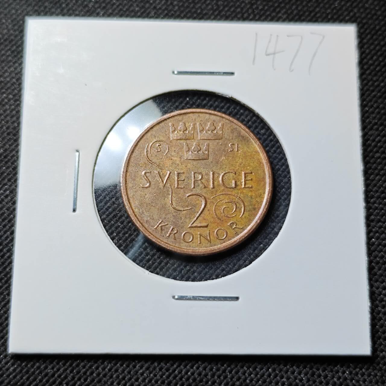 KK钱币收藏小铺  第414期 2月预留时间 周末发货  瑞典2克朗