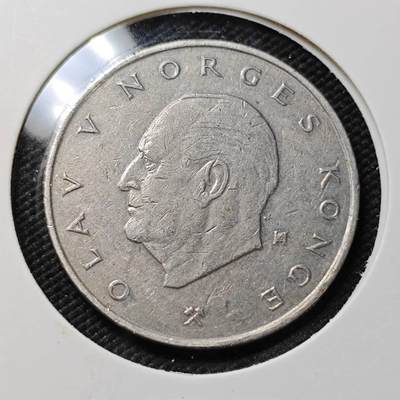 KK钱币收藏小铺  第415期 2月预留时间 周末发货 1978挪威5克朗 