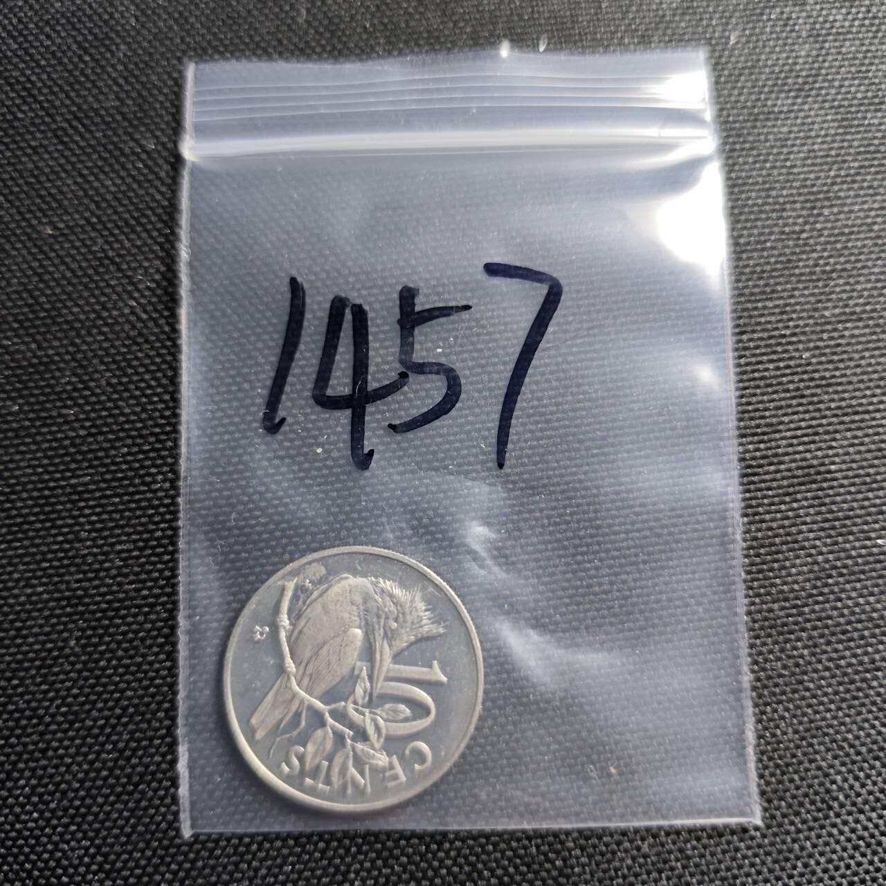 KK钱币收藏小铺  第414期 2月预留时间 周末发货 1973维尔京群岛10分精制币