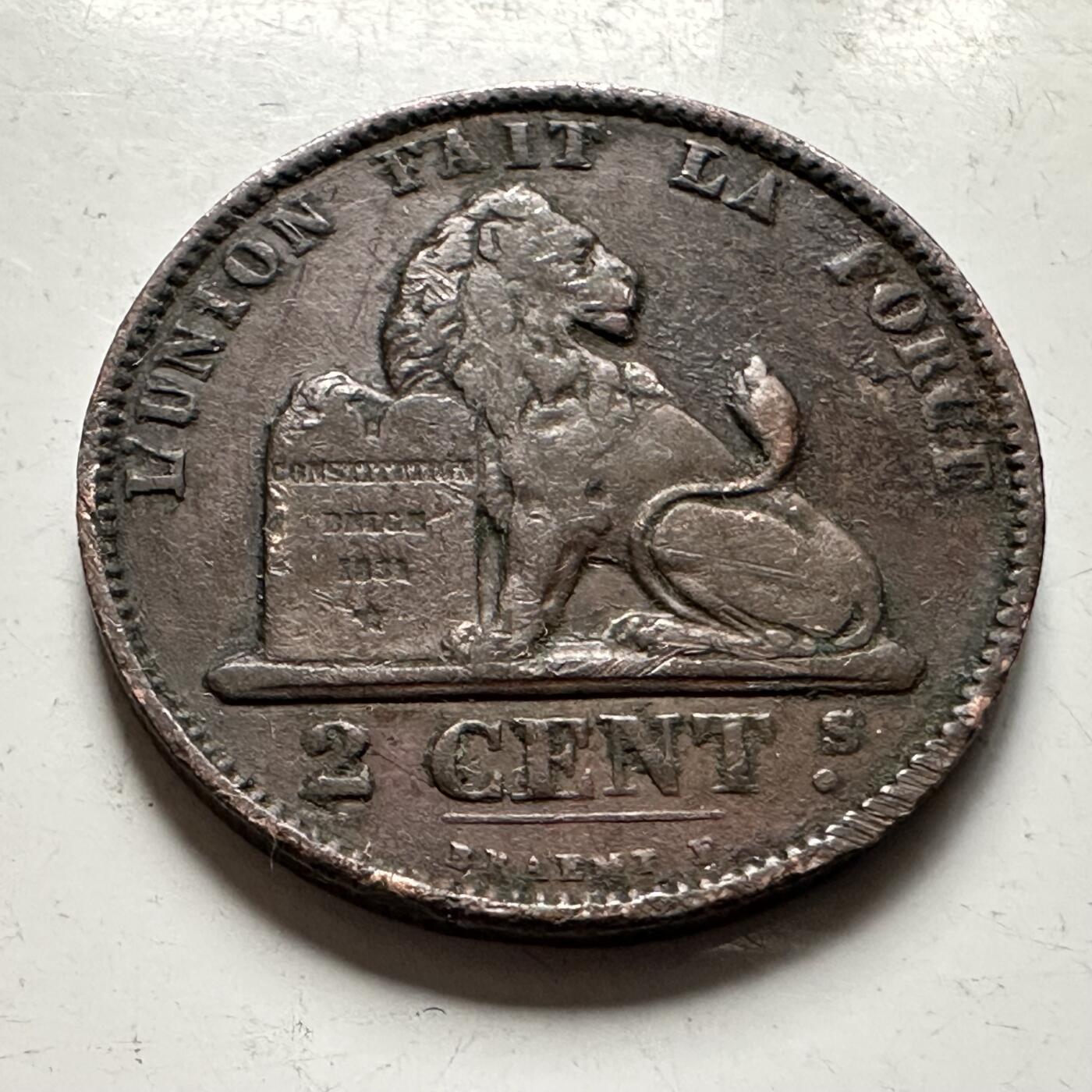 🌹外币初藏🌹🐯2026年第36场   每周二四六晚8️⃣点 接代拍 比利时1874年2分