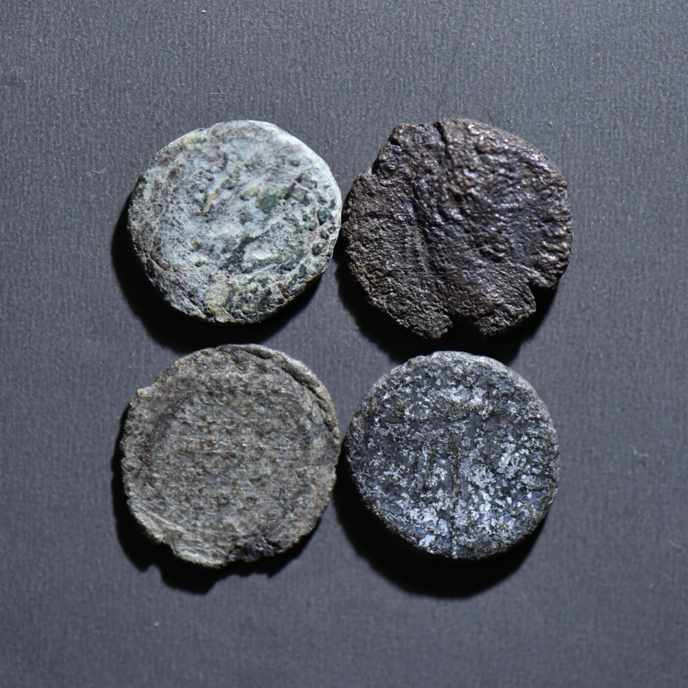 【良泉】4月16日【西方古代打制币】拍卖108件 【古罗马】铜币一组4枚（2）