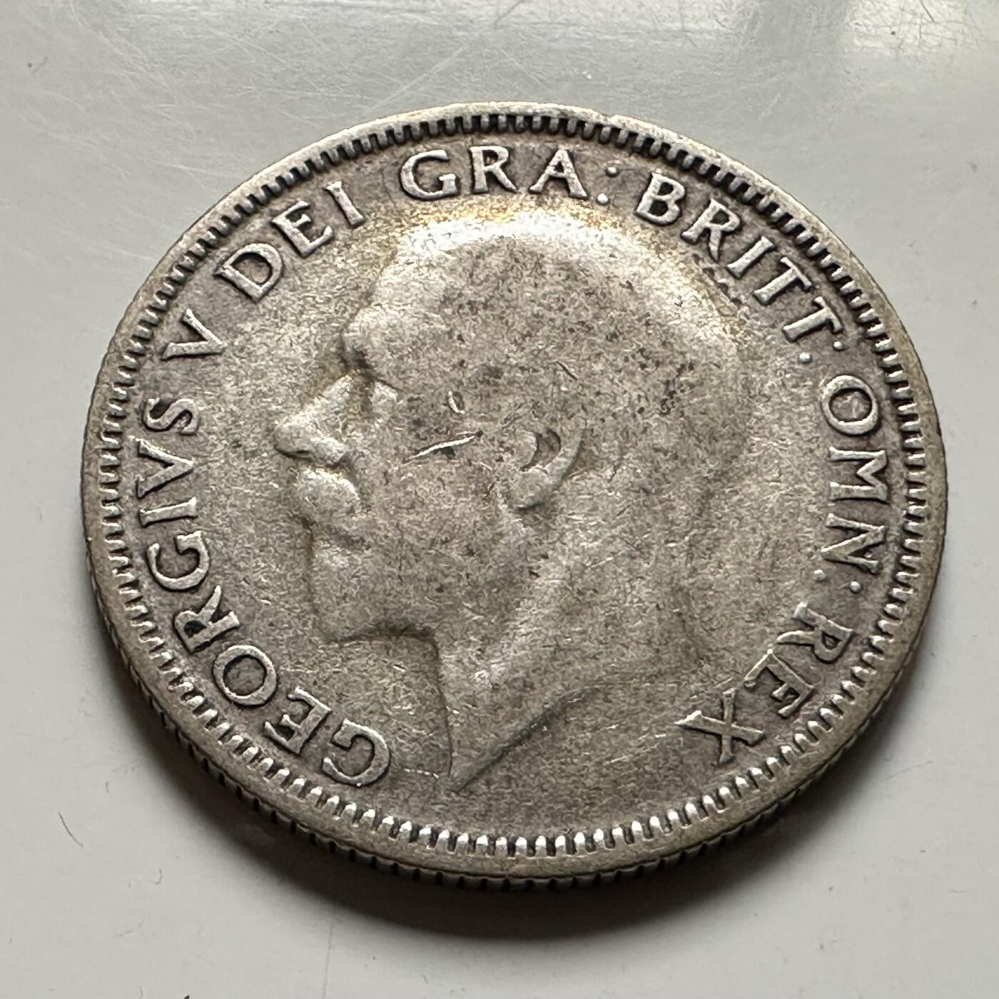 🌹外币初藏🌹🐯2026年第36场   每周二四六晚8️⃣点 接代拍 英国 1927年1先令银币 50%银-5.66g-23.5mm 