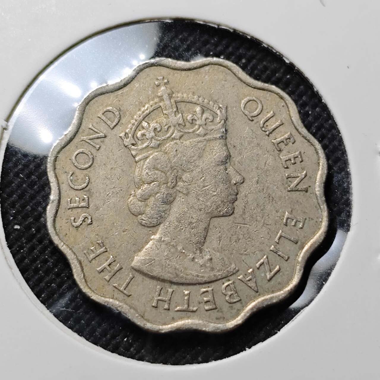 KK钱币收藏小铺  第414期 2月预留时间 周末发货  1971英属毛里求斯10分