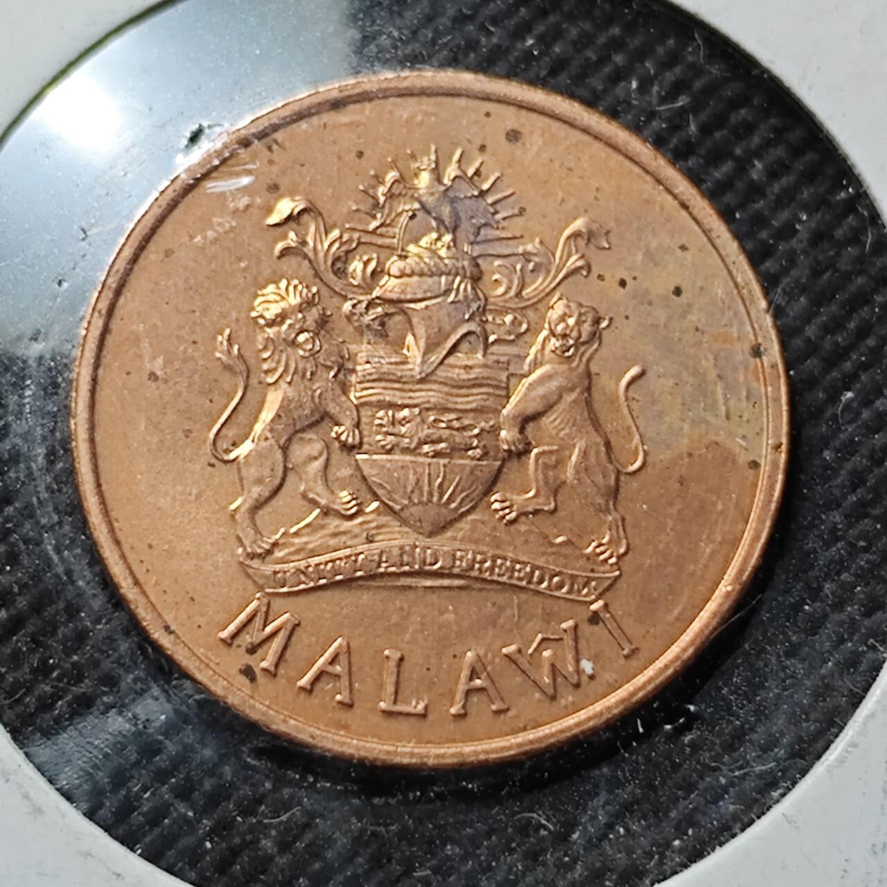 KK钱币收藏小铺  第414期 2月预留时间 周末发货 1995马拉维2坦巴拉