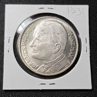 KK钱币收藏小铺  第415期 2月预留时间 周末发货 梵蒂冈教皇渡银纪念章 