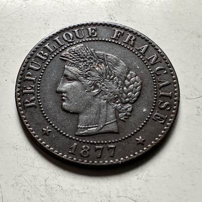 🌹外币初藏🌹🐯2026年第36场   每周二四六晚8️⃣点 接代拍 - 法国1877年1生丁