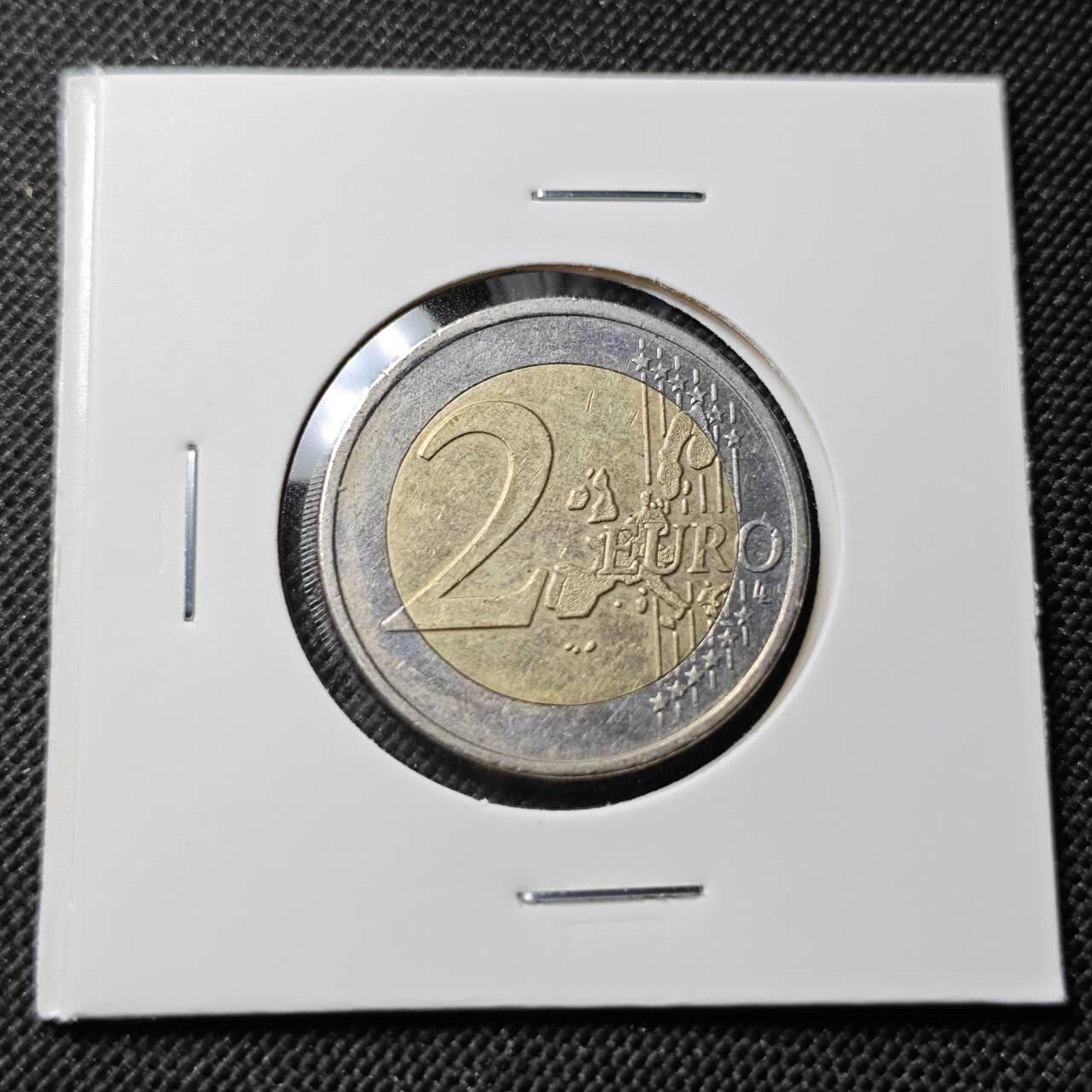 KK钱币收藏小铺  第414期 2月预留时间 周末发货 2002希腊2欧元