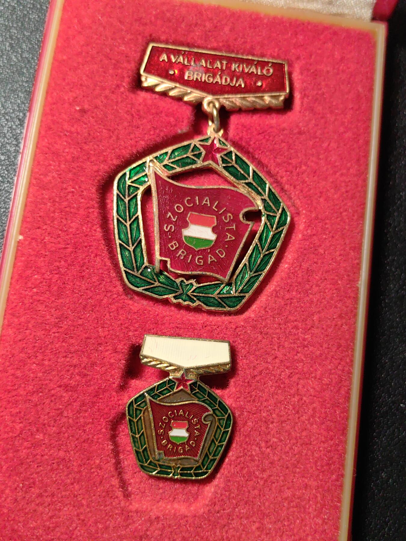 靖甫拍卖第八场 匈牙利工人旅企业优秀生产证章原盒略