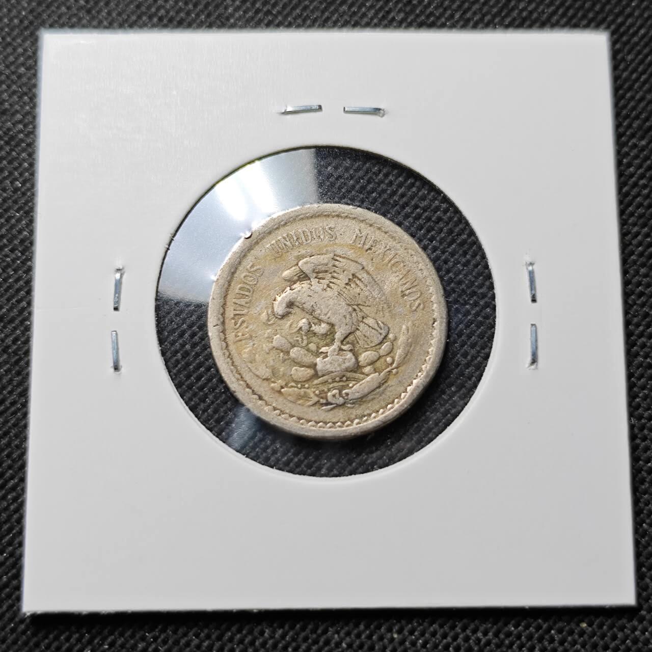 KK钱币收藏小铺  第414期 2月预留时间 周末发货 1937 墨西哥5分