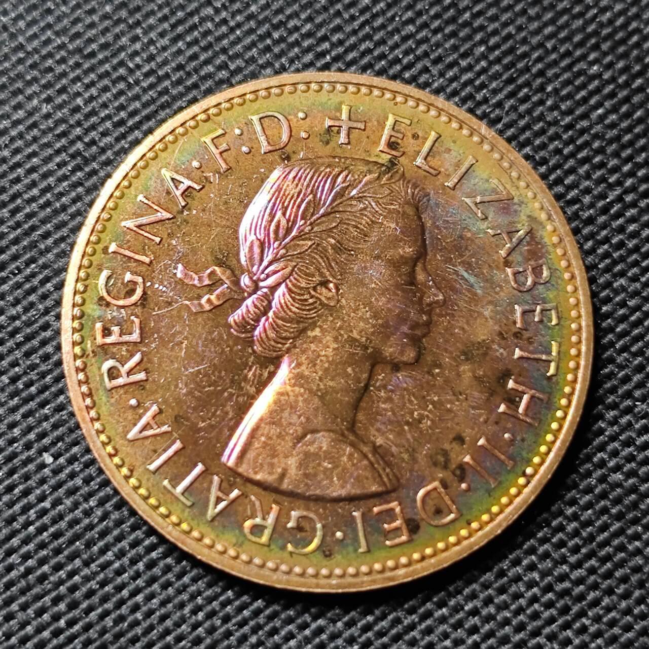 KK钱币收藏小铺  第414期 2月预留时间 周末发货 1970英国1便士 精制币