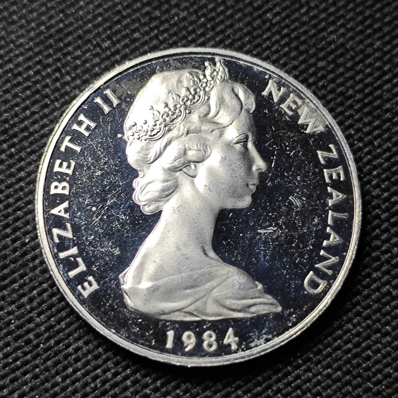 KK钱币收藏小铺  第414期 2月预留时间 周末发货 1984新西兰20分 精制币