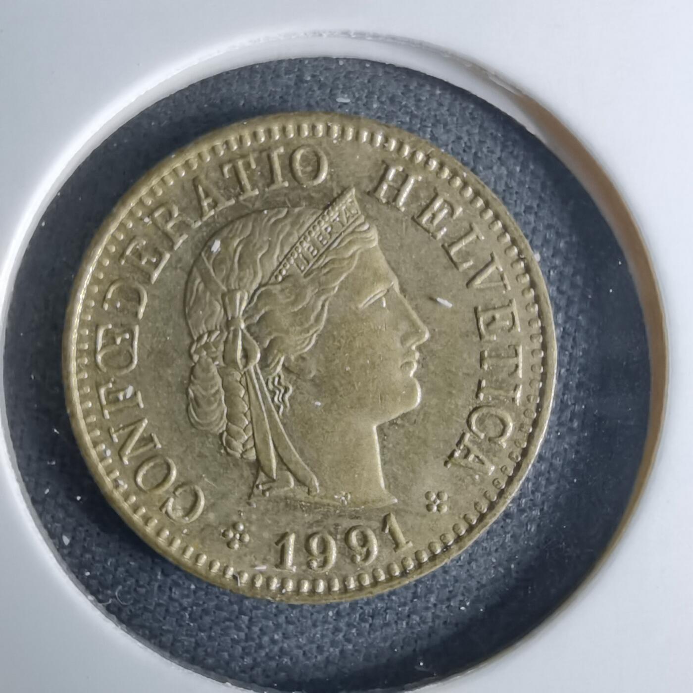 沼泽如烟--第1042场 瑞士1991年五分