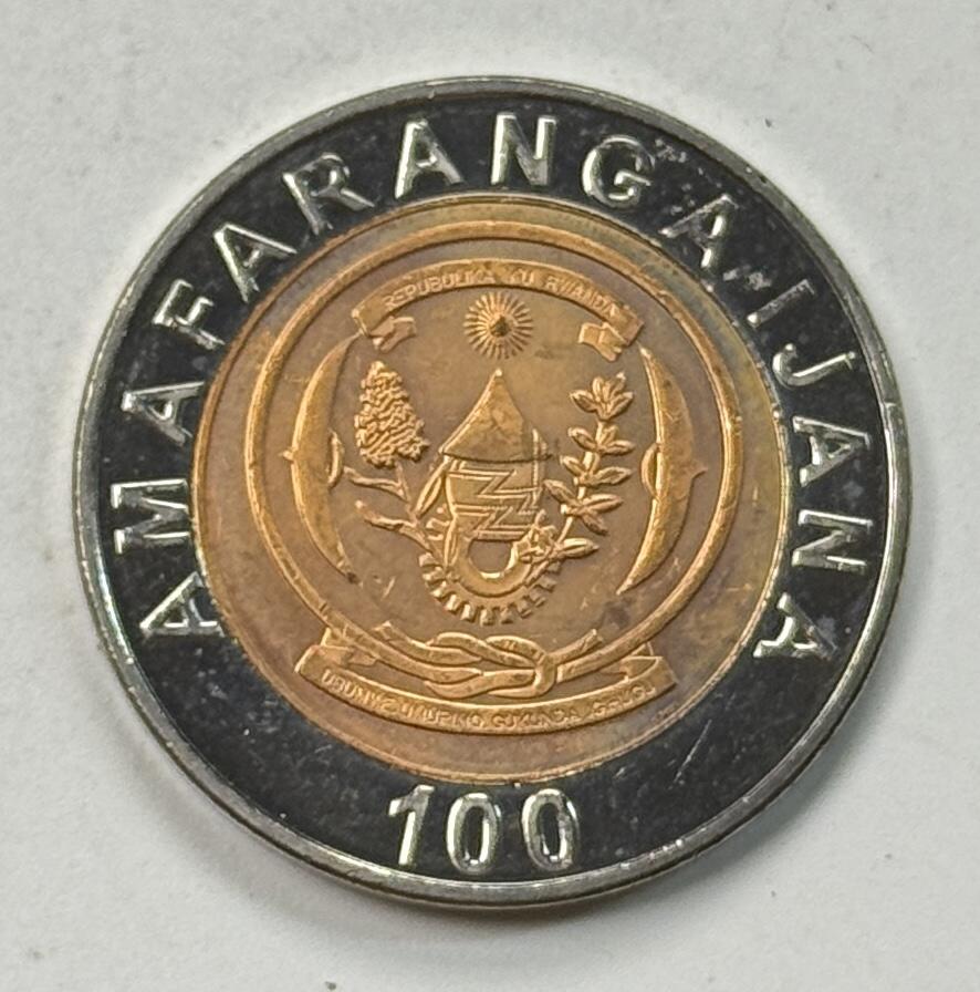 S&S Numismatic世界钱币-拍卖 第125期  卢旺达2007年100法郎双色币