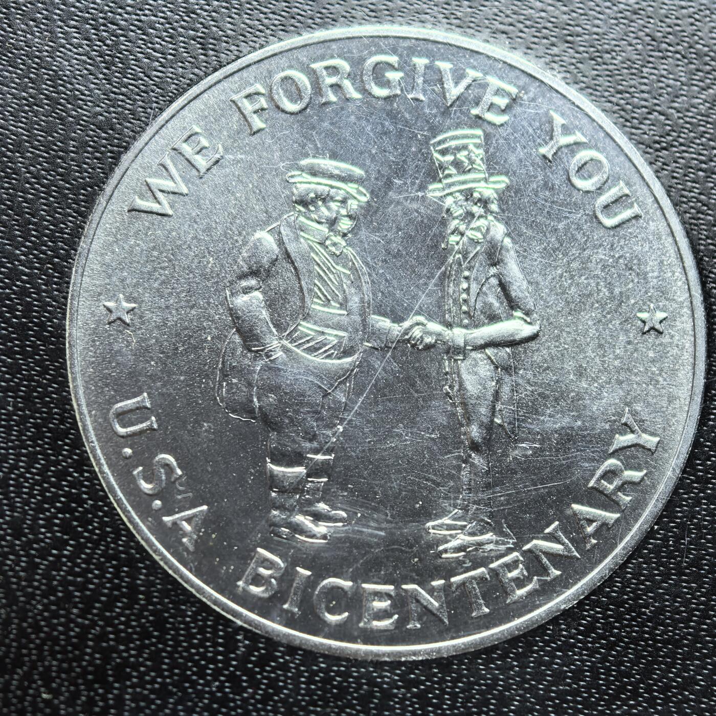 1976年美国建国200周年铝制纪念章套装（非流通货币，属于纪念章/代用币）