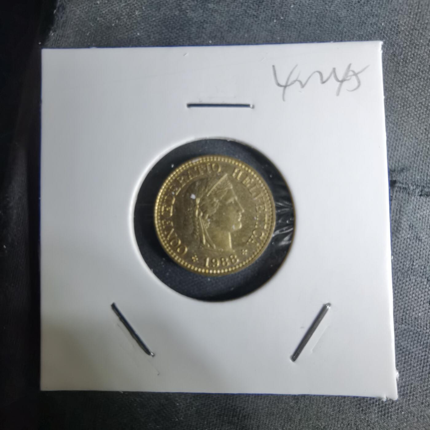 沼泽如烟--第1042场 瑞士1988年五分