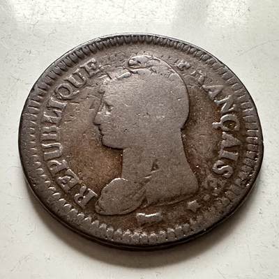 🌹外币初藏🌹🐯2026年第36场   每周二四六晚8️⃣点 接代拍 - 法国第一共和国 1795~1804年 1分铜币 33.4毫米-19克