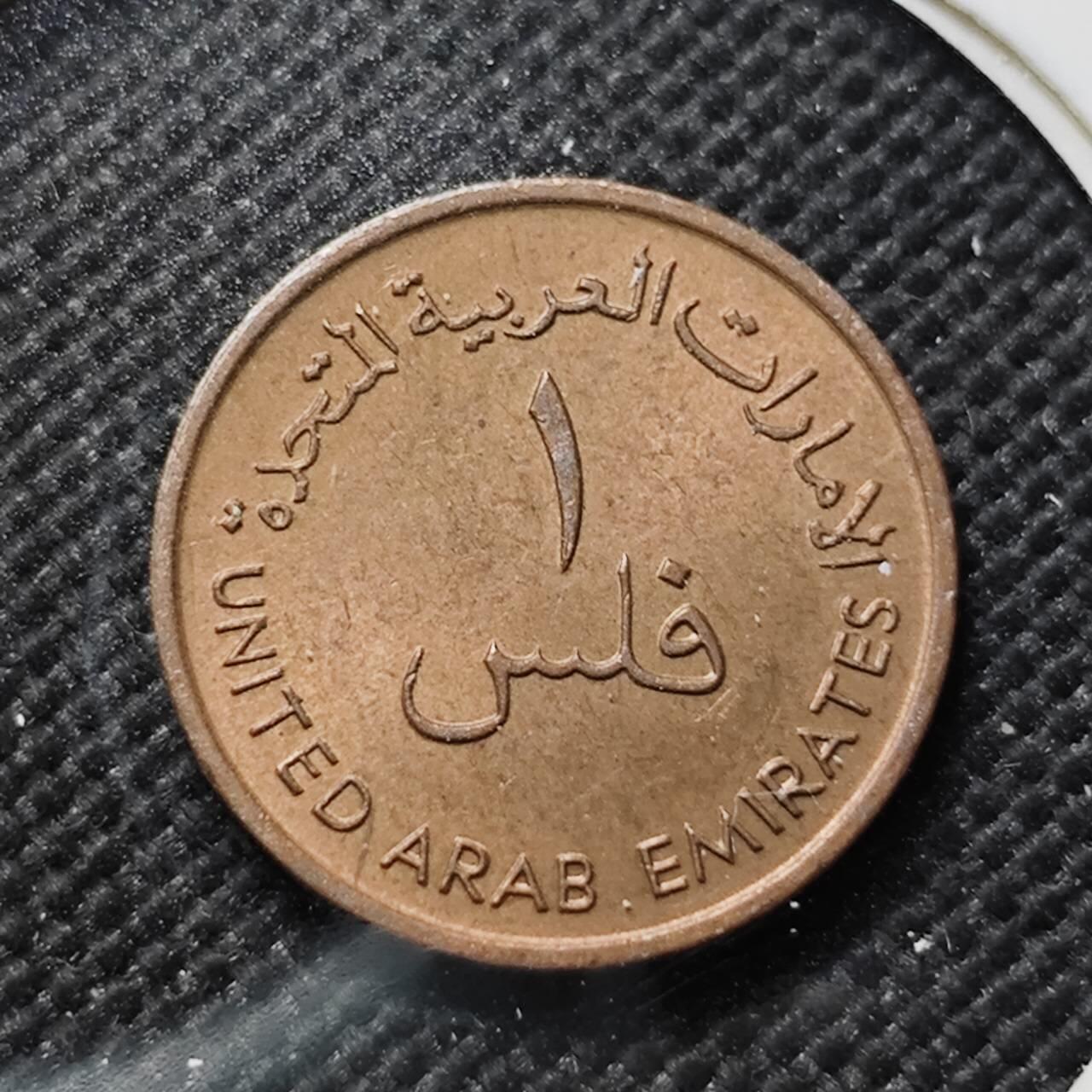 KK钱币收藏小铺  第414期 2月预留时间 周末发货 阿联酋1费尔 好品