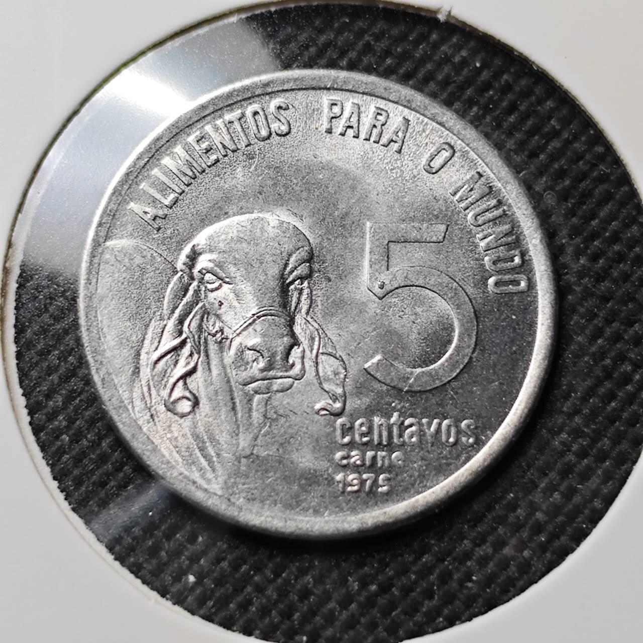 KK钱币收藏小铺  第414期 2月预留时间 周末发货 1975巴西5分 农粮纪念币