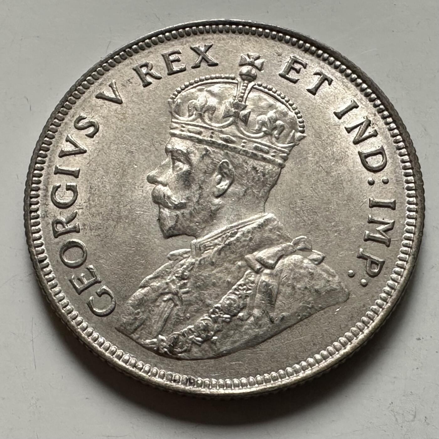 🌹外币初藏🌹🐯2026年第36场   每周二四六晚8️⃣点 接代拍 英属东非 1924年  1先令银币 25%银-7.78g-27.4mm 银色好