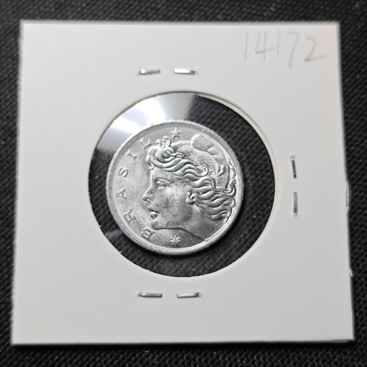 KK钱币收藏小铺  第414期 2月预留时间 周末发货 1975巴西5分 农粮纪念币