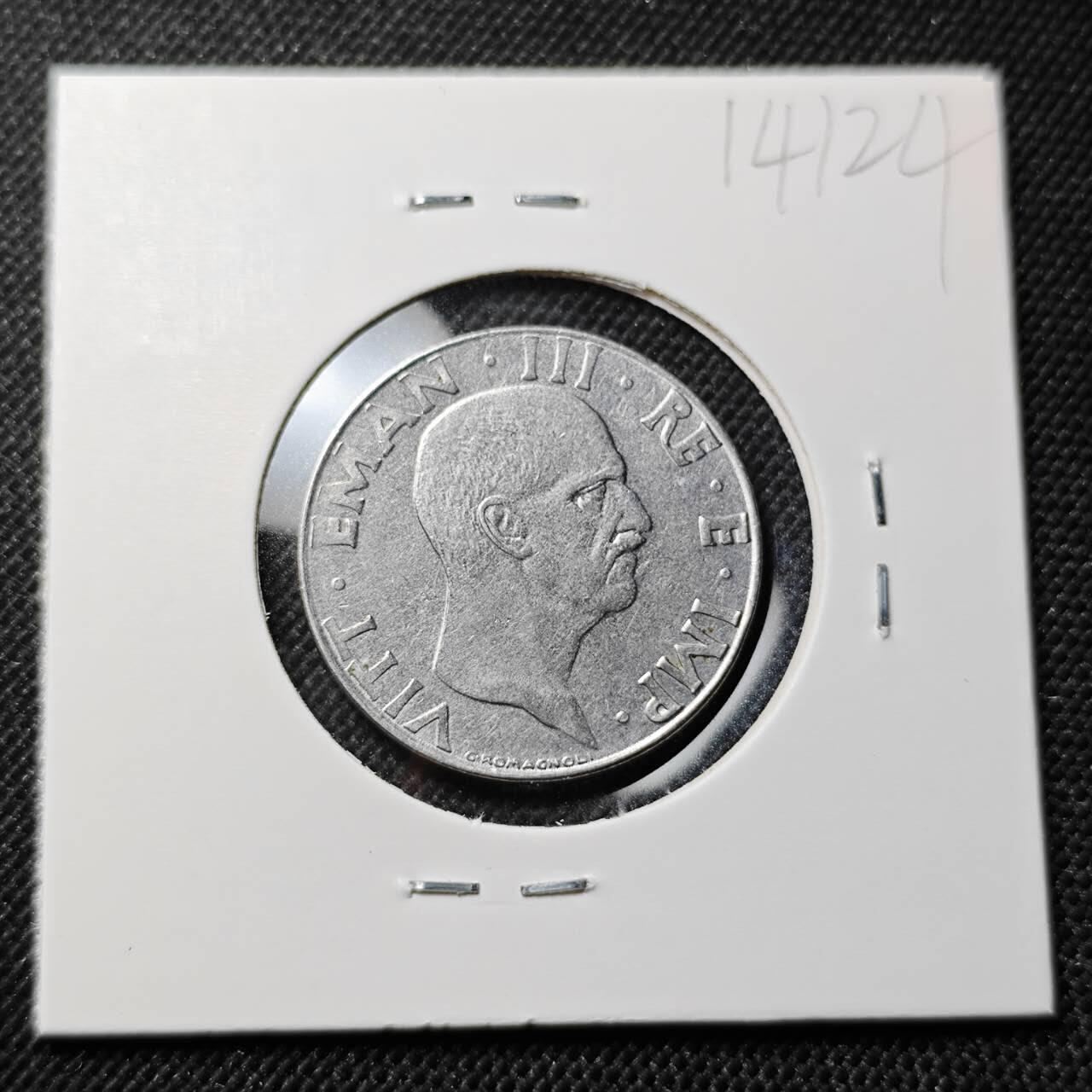 KK钱币收藏小铺  第414期 2月预留时间 周末发货 1940意大利50分 