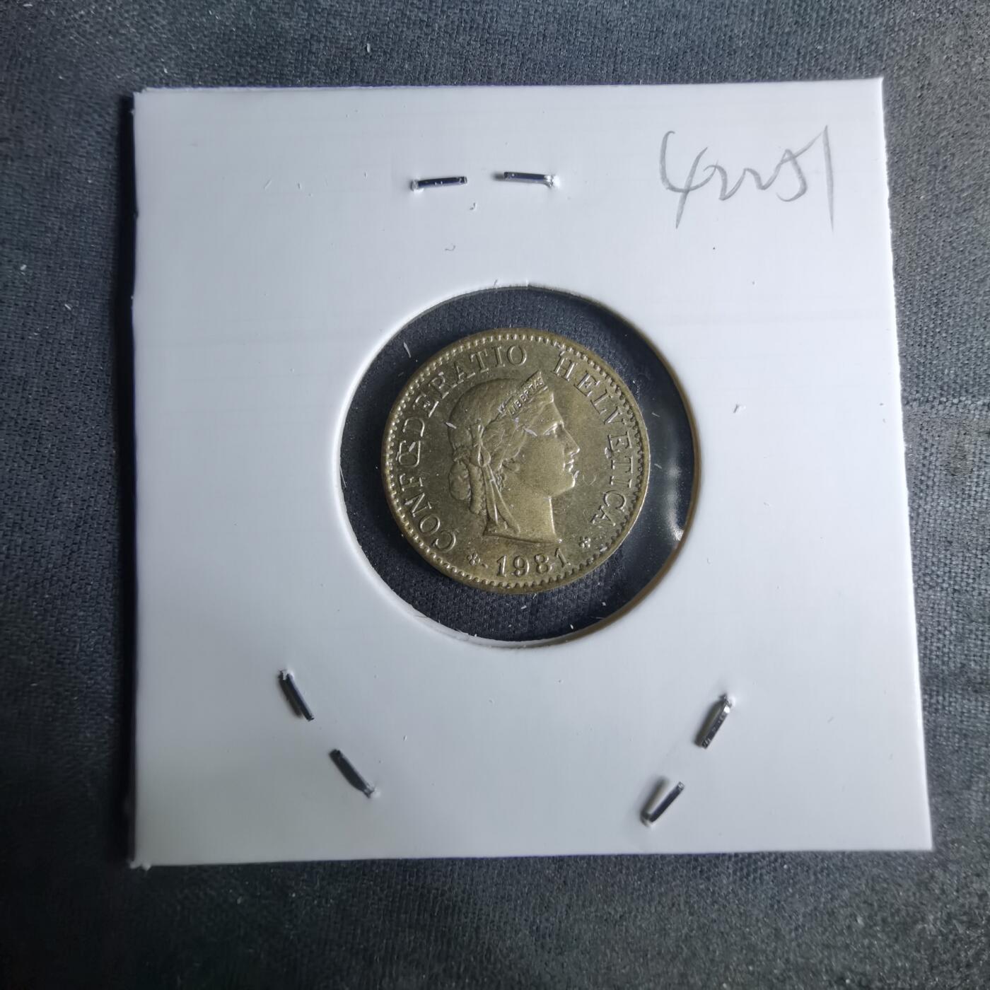 沼泽如烟--第1042场 瑞士1981年五分