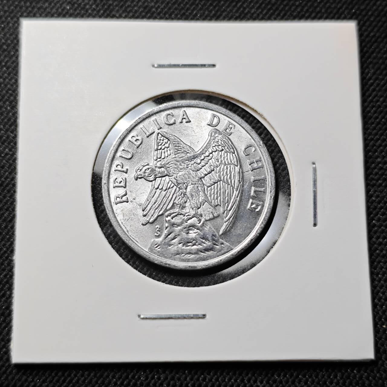 KK钱币收藏小铺  第414期 2月预留时间 周末发货 1975智利1分 好品