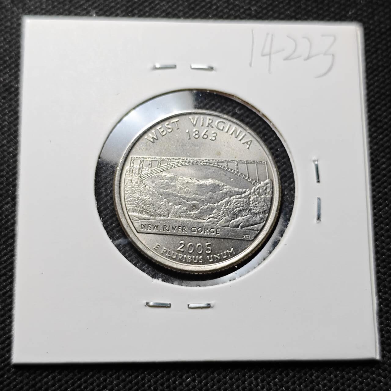 KK钱币收藏小铺  第414期 2月预留时间 周末发货 2005美国25分 纪念币