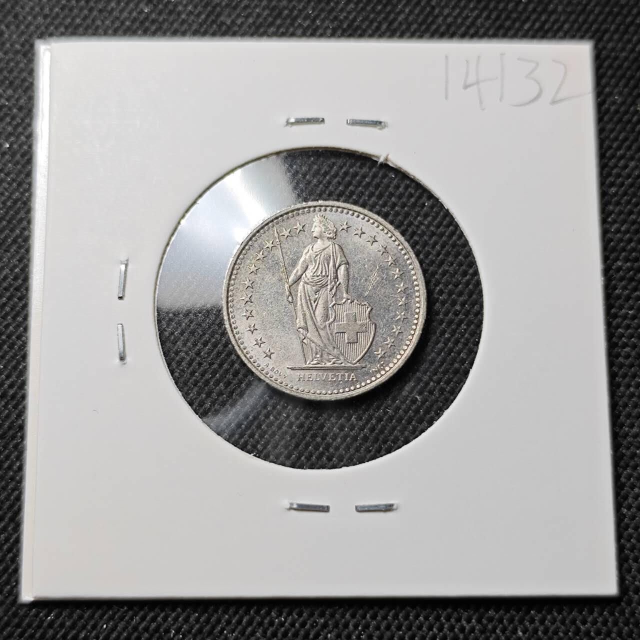 KK钱币收藏小铺  第414期 2月预留时间 周末发货 1991瑞士1/2法郎