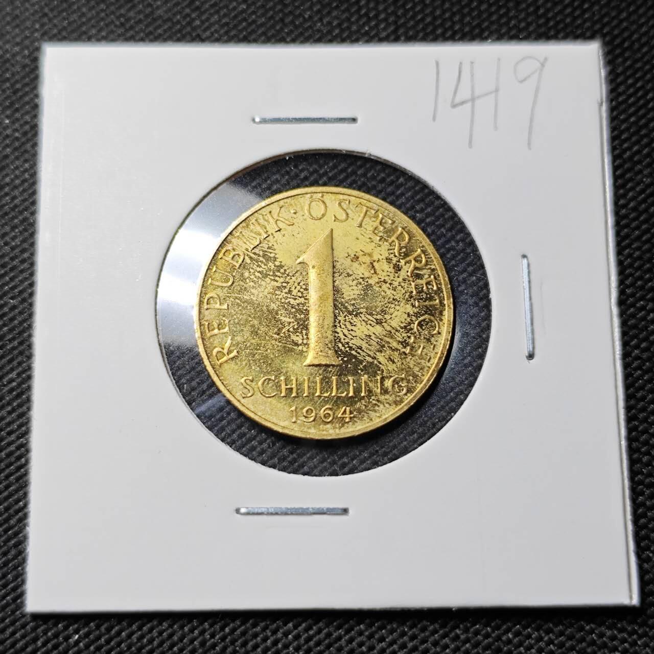 KK钱币收藏小铺  第414期 2月预留时间 周末发货  1964奥地利1先令 精制币