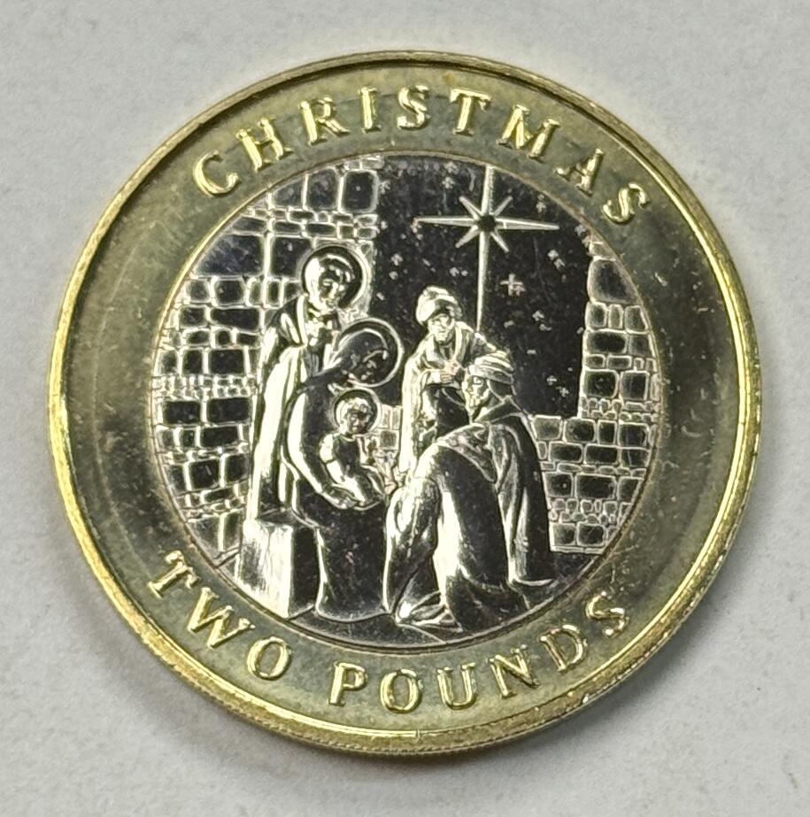 S&S Numismatic世界钱币-拍卖 第125期  直布罗陀2022年 圣诞节 2英镑双色纪念币