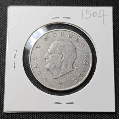 KK钱币收藏小铺  第415期 2月预留时间 周末发货 1978挪威5克朗 