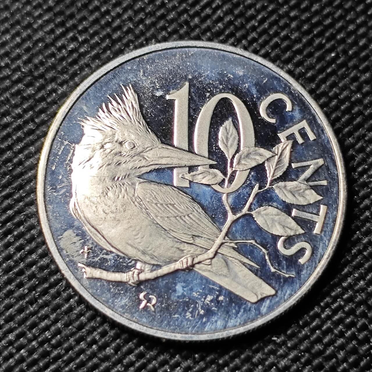 KK钱币收藏小铺  第414期 2月预留时间 周末发货 1973维尔京群岛10分精制币