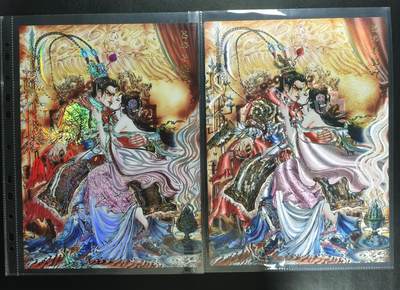 天玑星卡拍第183期《4.2周四截拍》持续收拍收评中 满赠卡需备注 - 齐卡文化 三国 蝶恋花 梓墨 吕布与貂蝉 彩闪+粗闪 A4大卡 两张