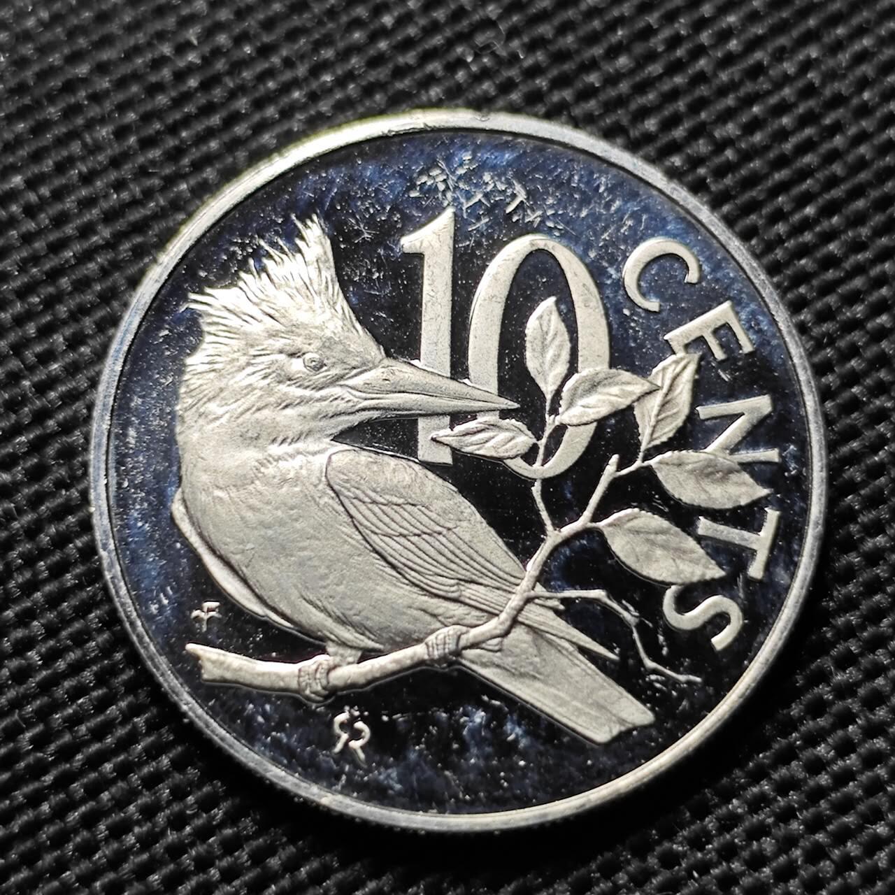 KK钱币收藏小铺  第414期 2月预留时间 周末发货 1973维尔京群岛10分精制币