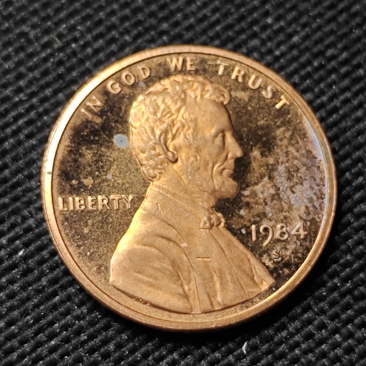 KK钱币收藏小铺  第414期 2月预留时间 周末发货 1984美国1分 精制币