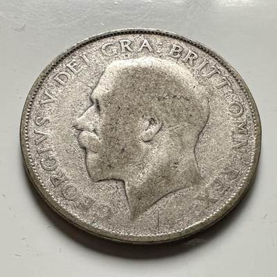 🌹外币初藏🌹🐯2026年第36场   每周二四六晚8️⃣点 接代拍 - 英国 乔治五世1先令银币 50%银-5.66g-23.5mm b