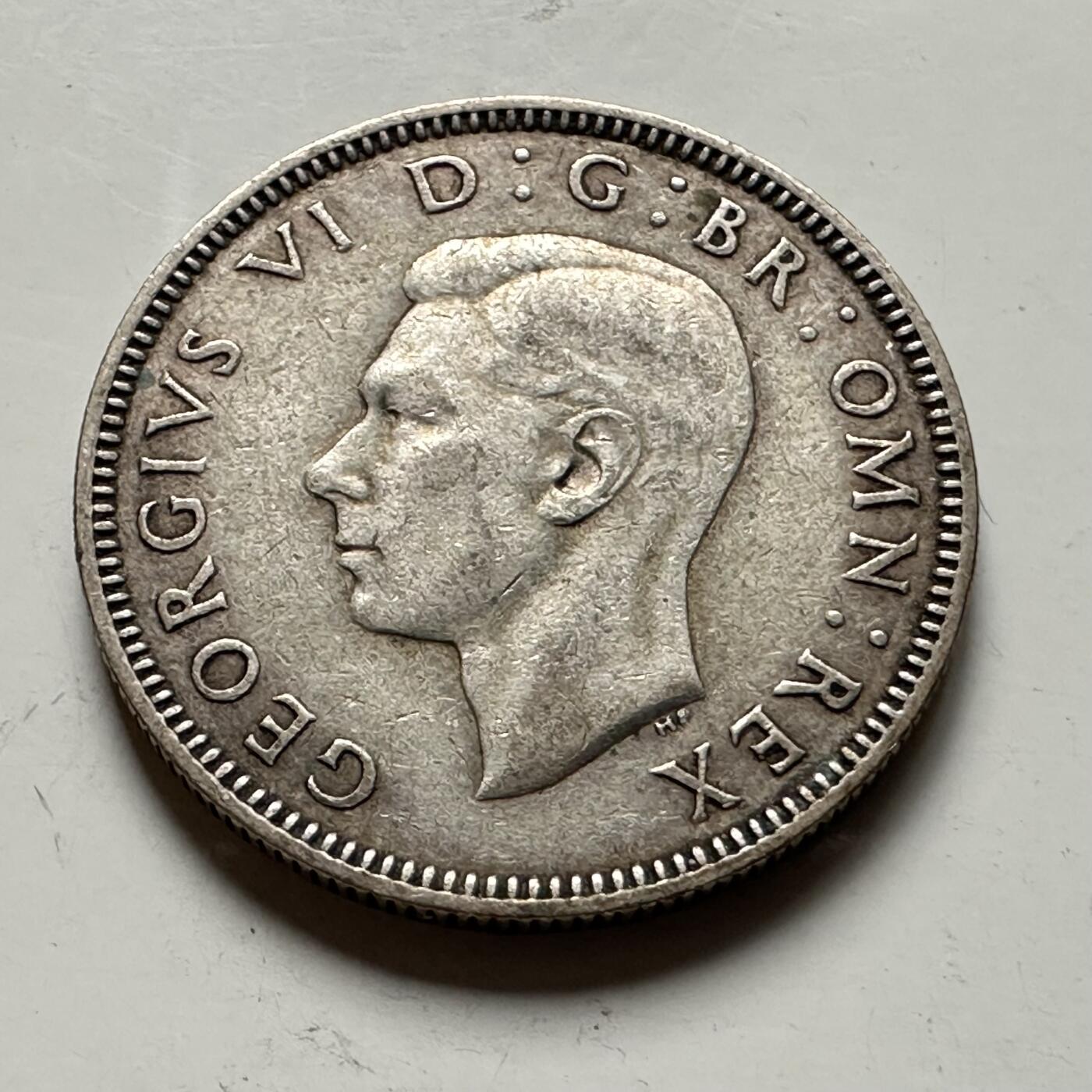 🌹外币初藏🌹🐯2026年第36场   每周二四六晚8️⃣点 接代拍 英国 1940年1先令银币 50%银-5.66g-23.5mm 