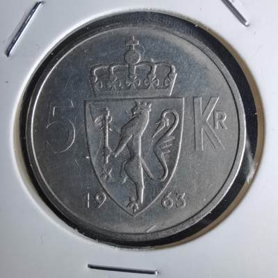 沼泽如烟--第1042场 - 挪威1963年5克朗