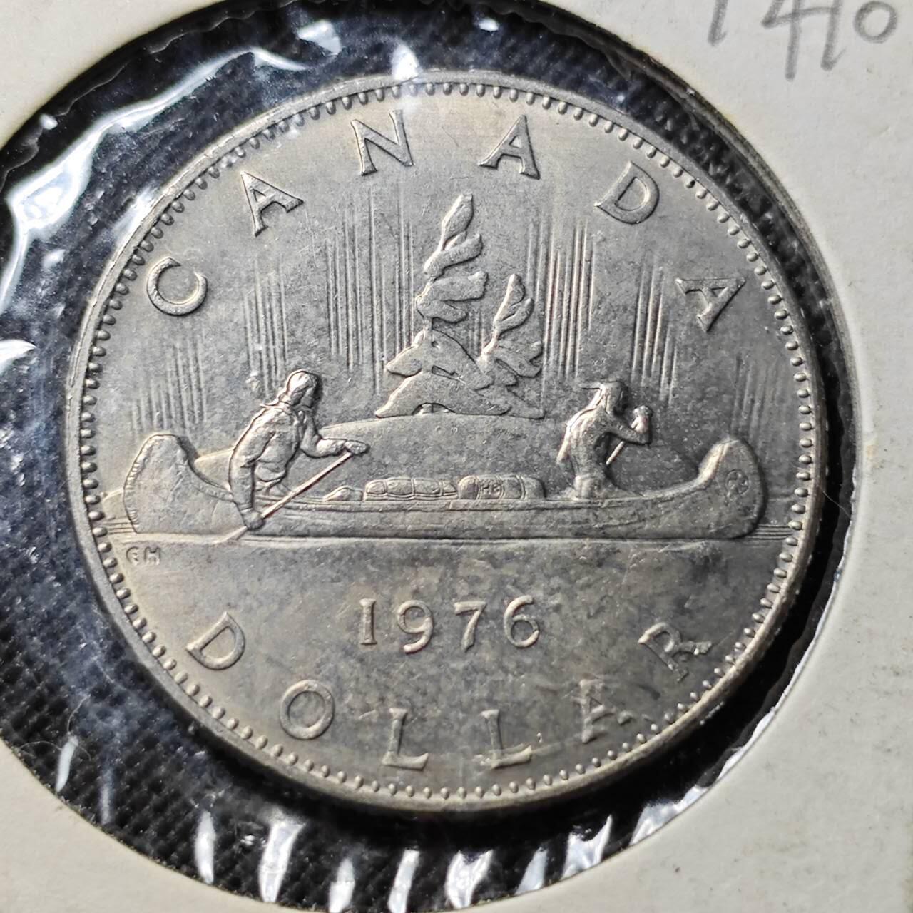 KK钱币收藏小铺  第414期 2月预留时间 周末发货 1976加拿大1元
