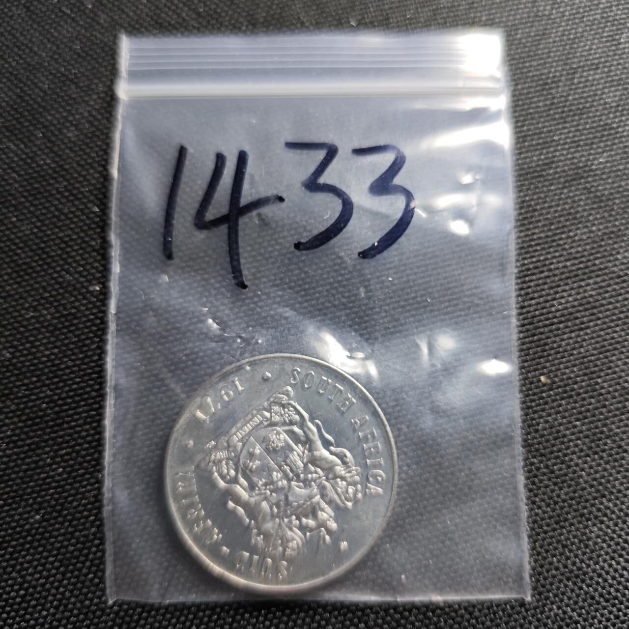 KK钱币收藏小铺  第414期 2月预留时间 周末发货 1971南非50分 精制币