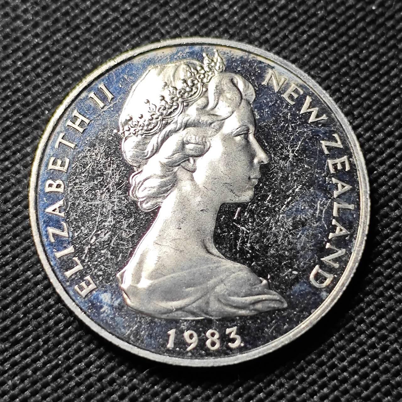 KK钱币收藏小铺  第414期 2月预留时间 周末发货 1983新西兰20分 精制币