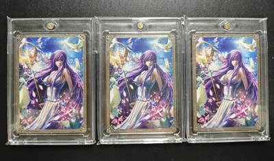 天玑星卡拍第183期《4.2周四截拍》持续收拍收评中 满赠卡需备注 - 白花卡牌 雅典娜 043 029 147 金属卡 三张