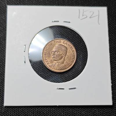 KK钱币收藏小铺  第415期 2月预留时间 周末发货 1974冈比亚1分铜币