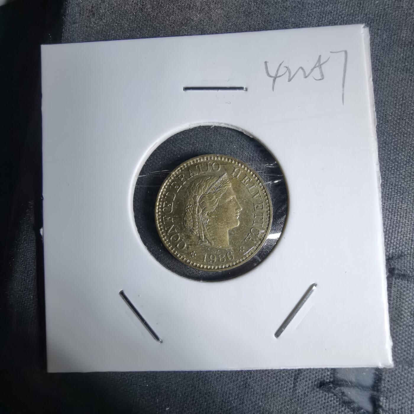 沼泽如烟--第1042场 瑞士1986年五分