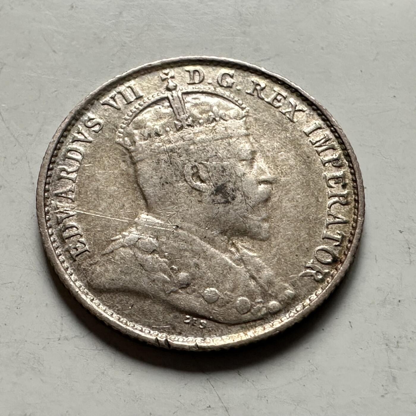 🌹外币初藏🌹🐯2026年第36场   每周二四六晚8️⃣点 接代拍 加拿大1907年爱德华七世5分银币