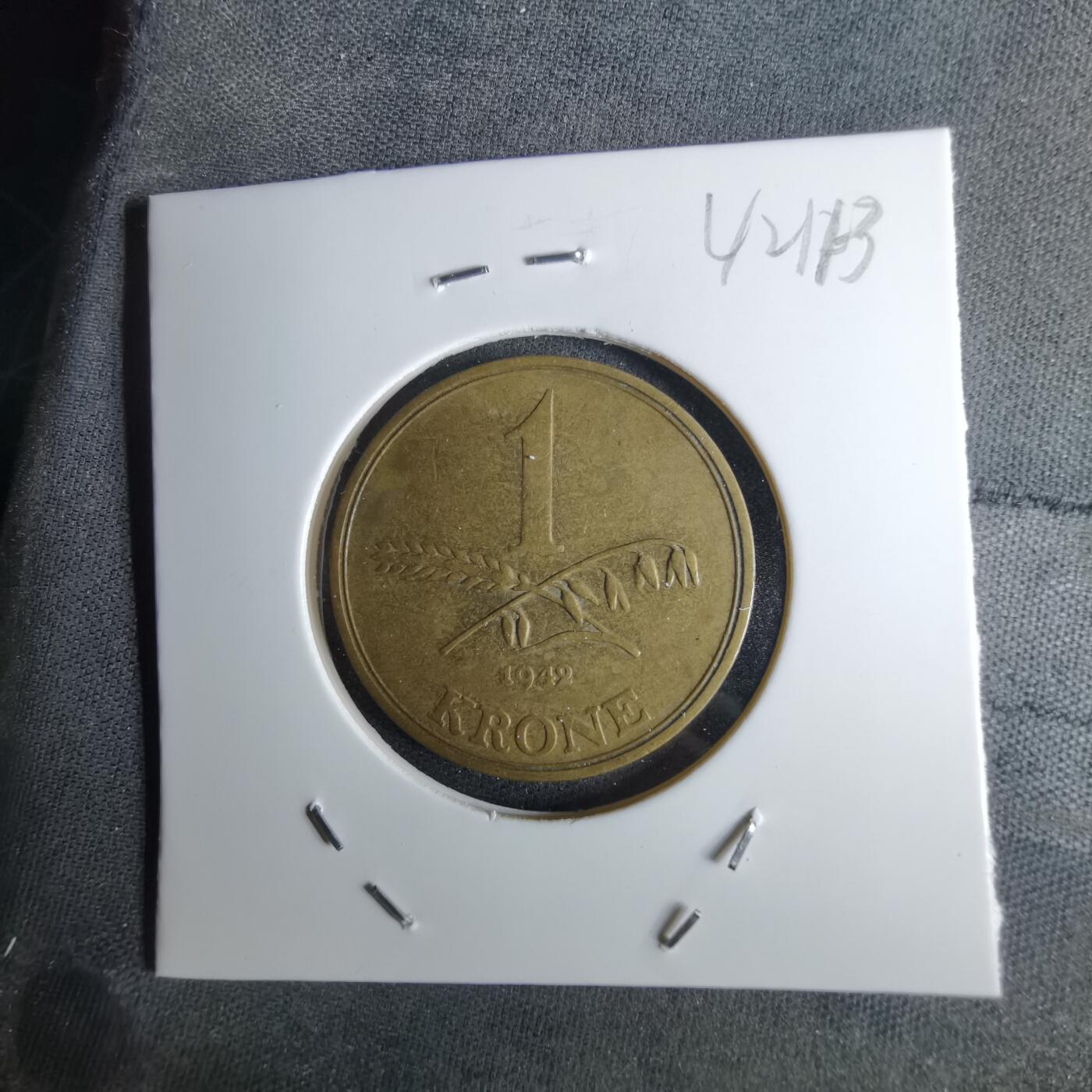 沼泽如烟--第1042场 丹麦1942年1克朗