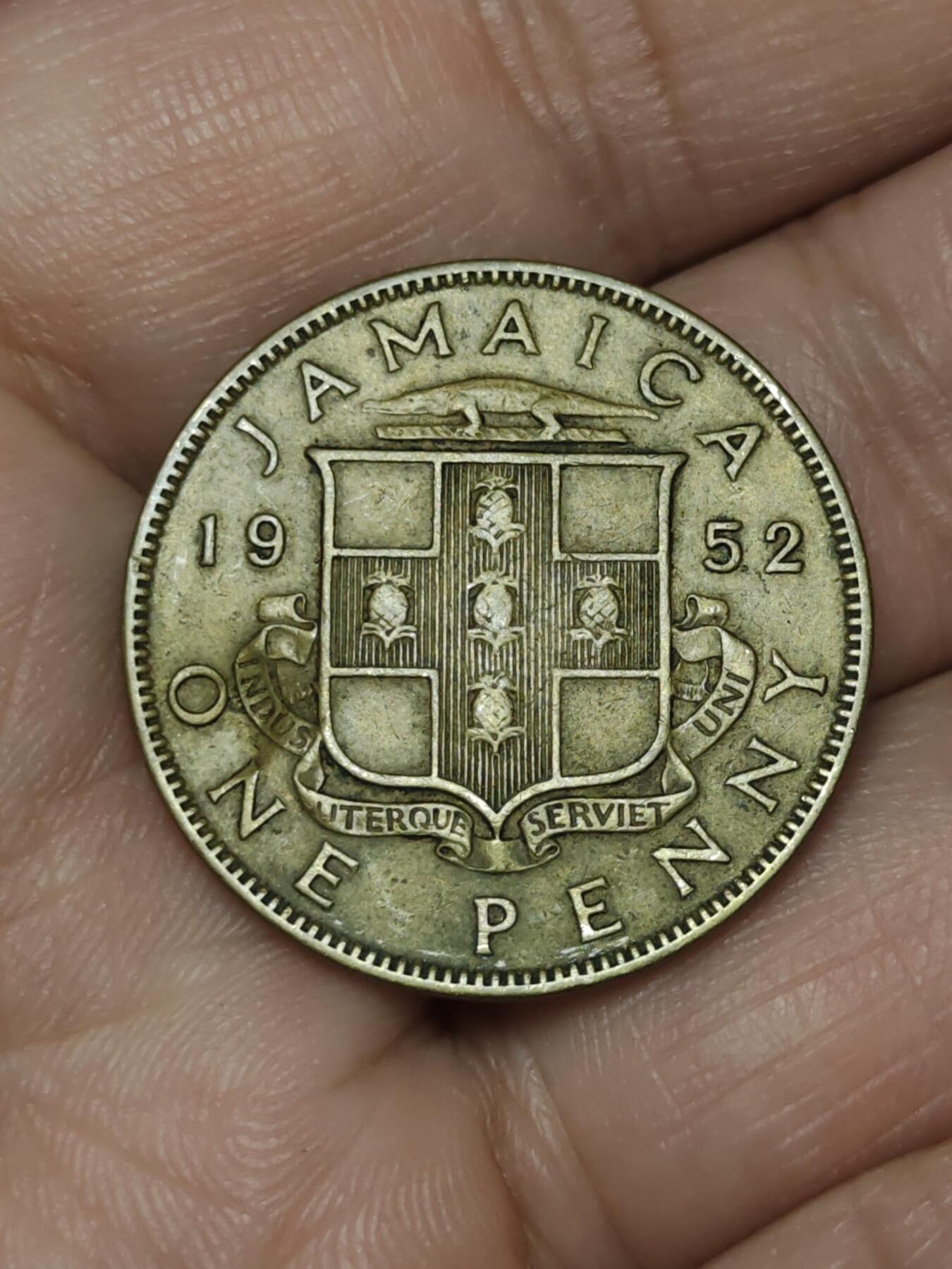 2026年第三十九场(总第二百零八场）外国好品散币场(免佣金) 英属牙买加1952年1便士(乔治六世第三版，关门年仅发行2年)